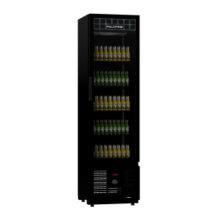 Visa Mondrian Black Ar Forçado 01 Porta De Vidro 305lts Polo Frio